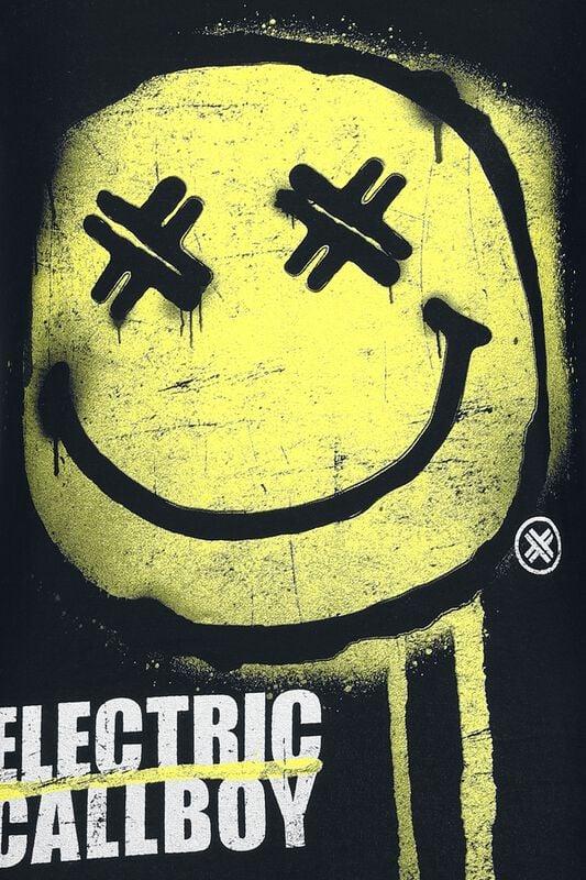 Gothicana By Emp "Spray Smile" Top Black By Electric Callboy