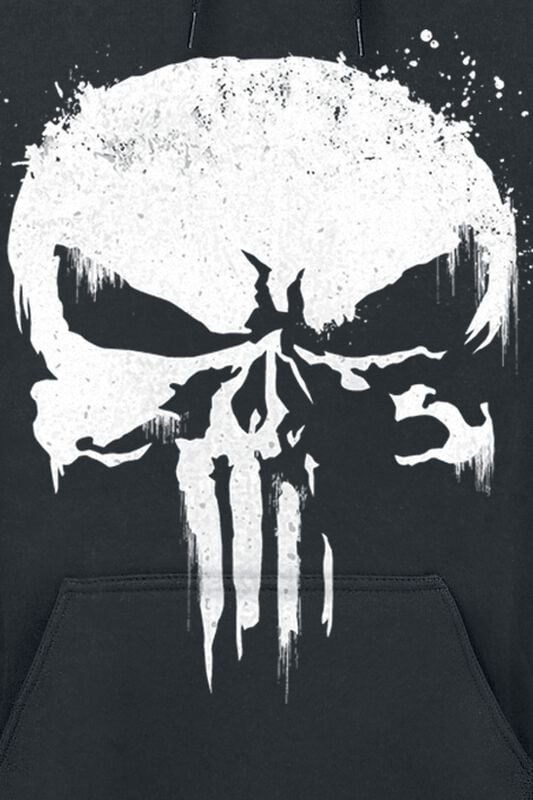 Gothicana By Emp "Sprayed Skull Logo" Hoodie Black By The Punisher