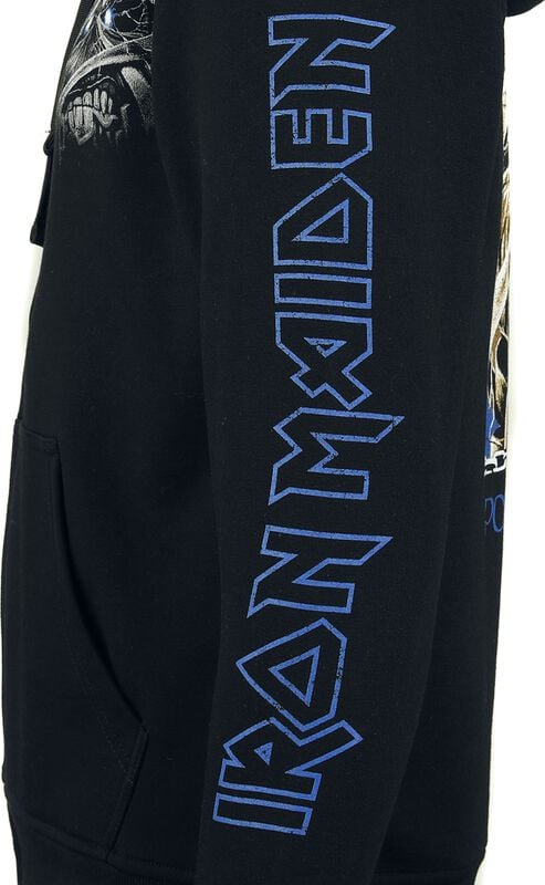 Gothicana By Emp "Square Chain" Hoodie Jacket Black By Iron Maiden