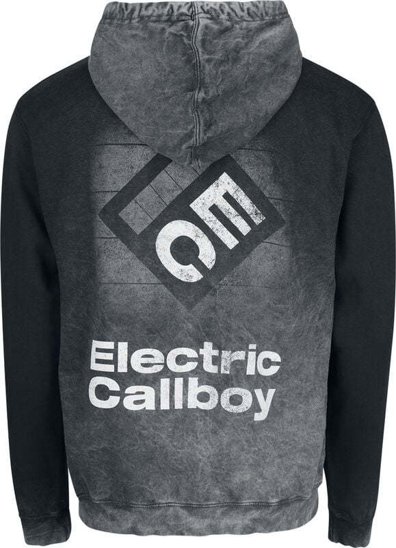 Gothicana By Emp "Square Logo" Hoodie Charcoal By Electric Callboy