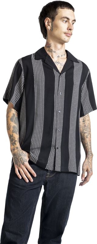 Gothicana By Emp "Stan Lee Shirt" Short-sleeved Shirt Black-grey By Chet Rock