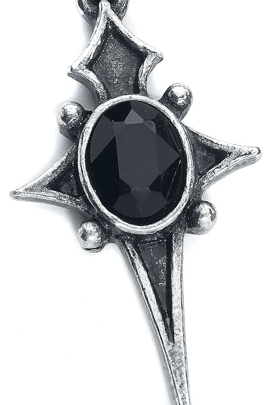 Gothicana By Emp "Star Earrings" Earring Silver-coloured By Alchemy Gothic