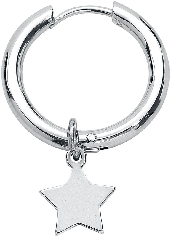 Gothicana By Emp "Star-Shaped Dangling Earrings" Earring Silver-coloured By EtNox