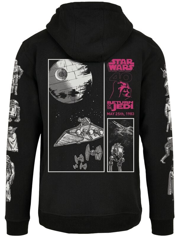 Gothicana By Emp "Star Wars Episode 6 - Return Of The Jedi" Hoodie Black By Star Wars