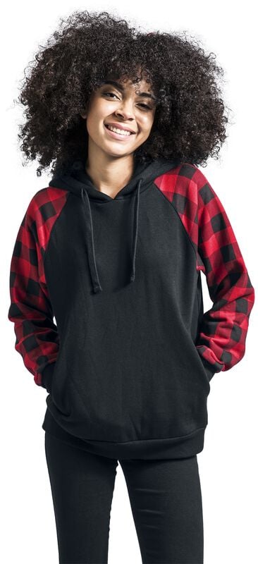 Gothicana By Emp "Stay Different" Hoodie Black-red By RED By EMP