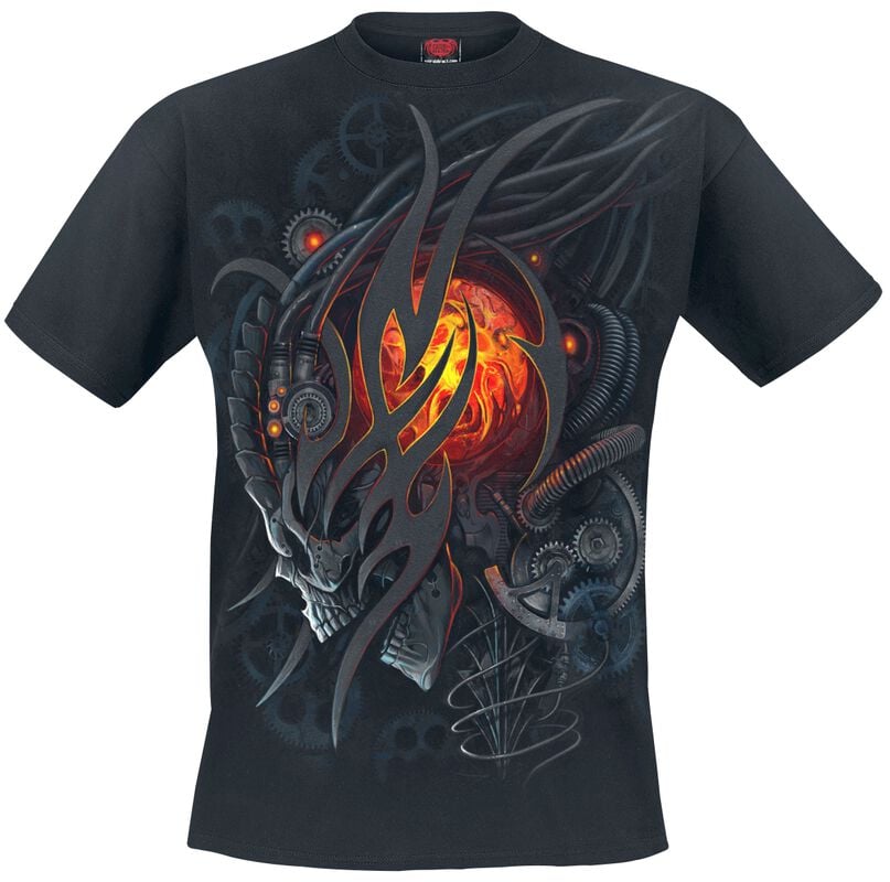 gothicana by emp "Steampunk Skull" T-Shirt black by Spiral