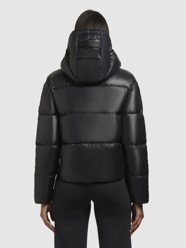Gothicana By Emp "Stine2 Satin" Winter Jacket Black By Khujo