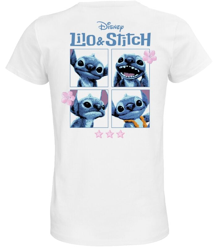 Gothicana By Emp "Stitch Faces" T-Shirt White By Lilo & Stitch