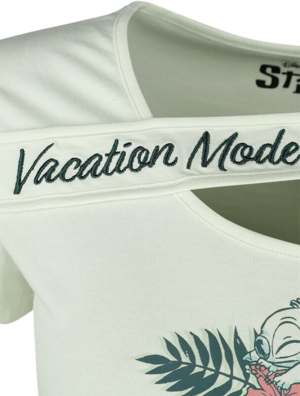 Gothicana By Emp "Stitch - Flowers" T-Shirt Light Green By Lilo & Stitch