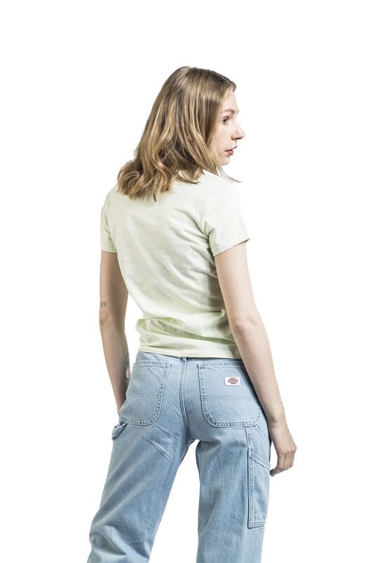 Gothicana By Emp "Stitch - Flowers" T-Shirt Light Green By Lilo & Stitch