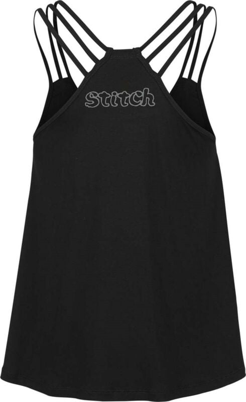Gothicana By Emp "Stitch - Sit" Top Black By Lilo & Stitch