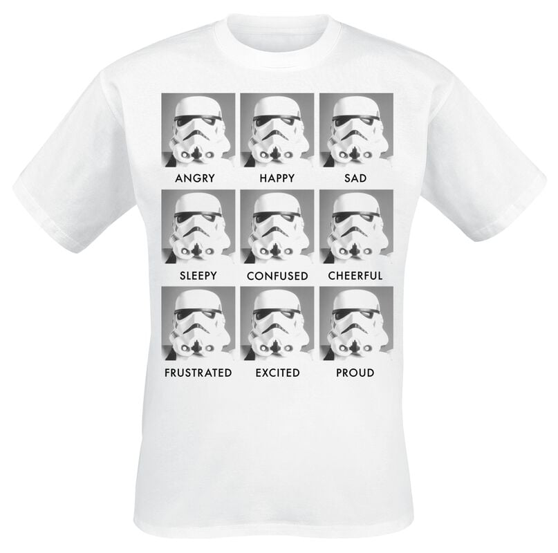 gothicana by emp "Stormtrooper - Emotions" T-Shirt white by Star Wars