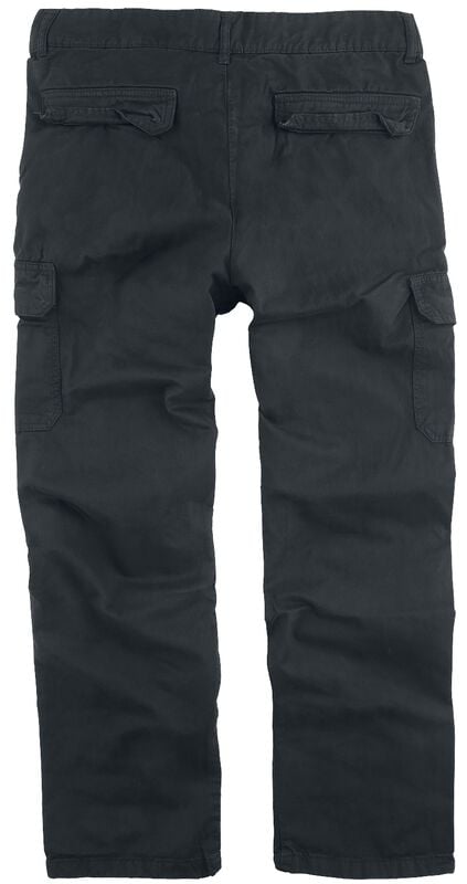 Gothicana By Emp "Straight Leg Cargo Trousers" Cargo Trousers Black By Urban Classics