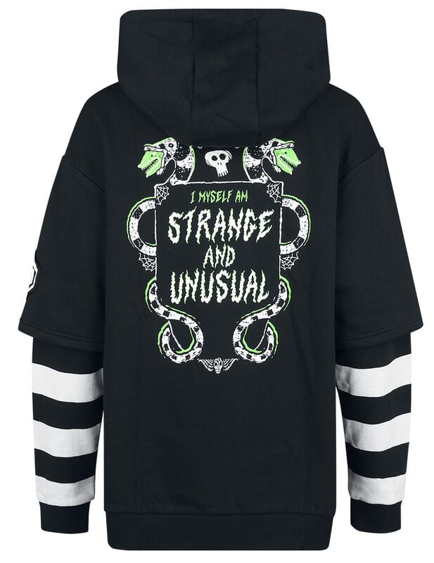 Gothicana By Emp "Strange And Unusual" Hoodie Black By Beetlejuice