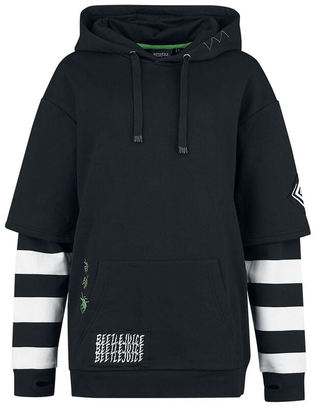 gothicana by emp "Strange And Unusual" Hoodie black by Beetlejuice gothicana by emp "Strange And Unusual" Hoodie black by Beetlejuice