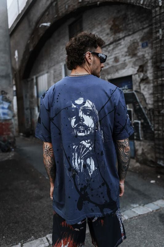 Gothicana By Emp "Strangled - Customised Regular T-shirt 200GSM" T-Shirt Violet By Stay Cold Apparel