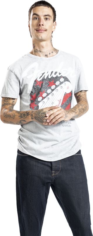 Gothicana By Emp "Stratocaster" T-Shirt Grey By Fender