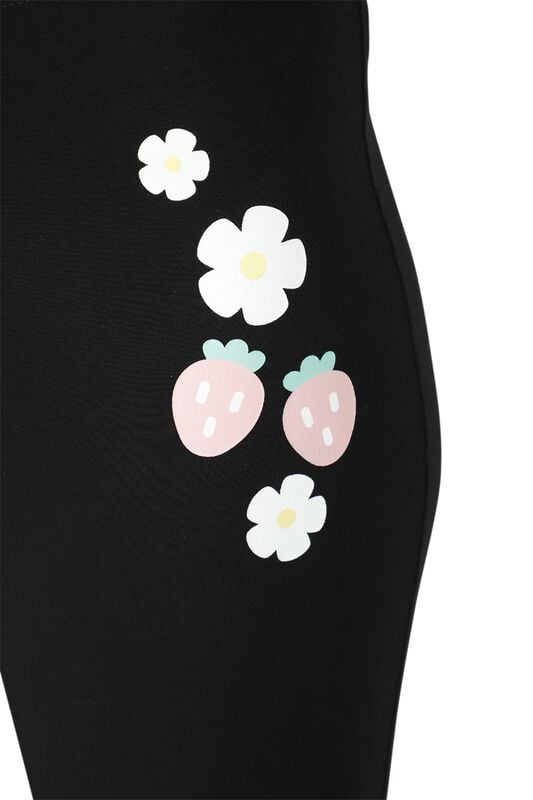 Gothicana By Emp "Strawberry" Cloth Trousers Black By Pusheen
