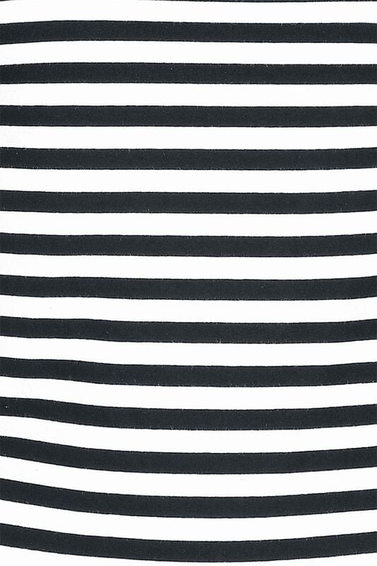 Gothicana By Emp "Stripes Longsleeve" Long-sleeve Shirt Black-white By Forplay