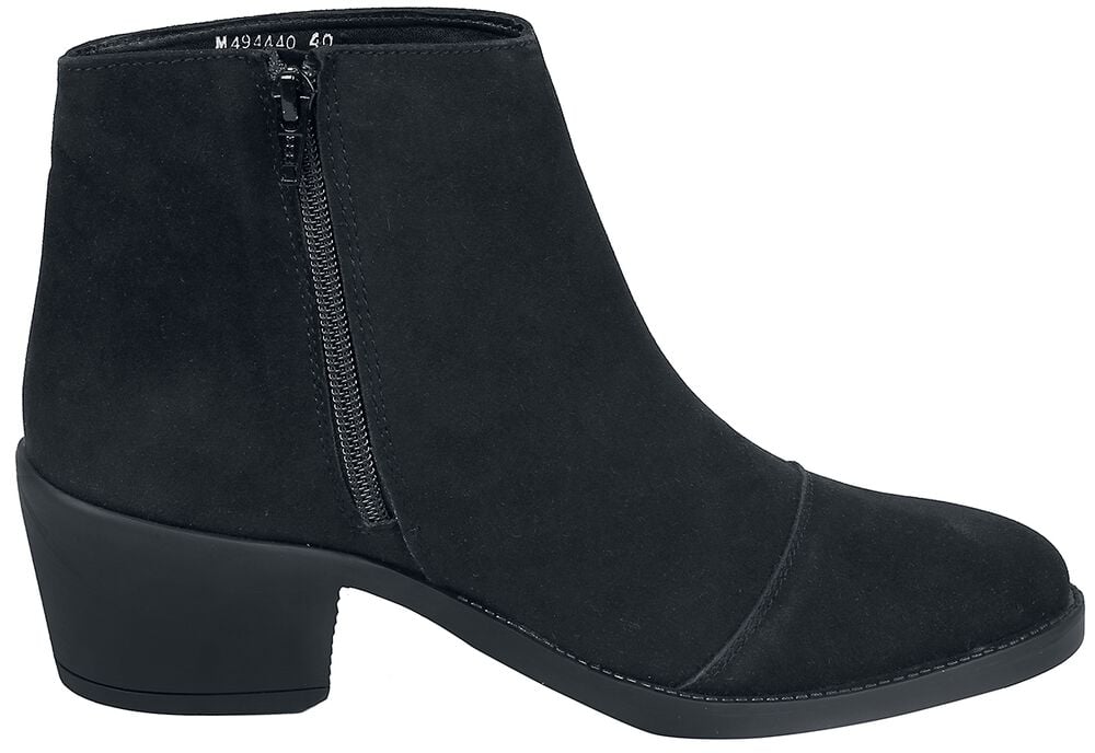 Gothicana By Emp "Suede Boots With Stars" Boot Black By RED By EMP