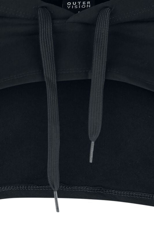 Gothicana By Emp "Super Cropped Hoodie Doris" Hoodie Black By Outer Vision