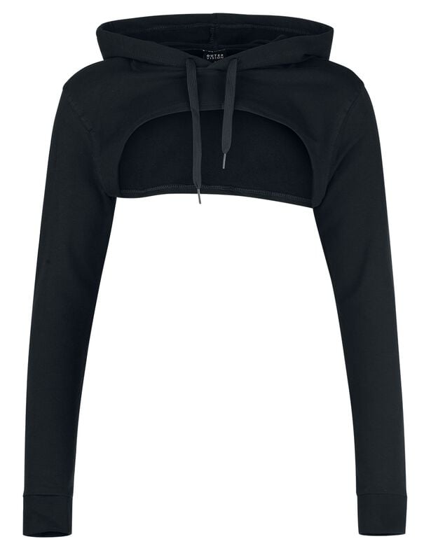 gothicana by emp "Super Cropped Hoodie Doris" Hoodie black by Outer Vision