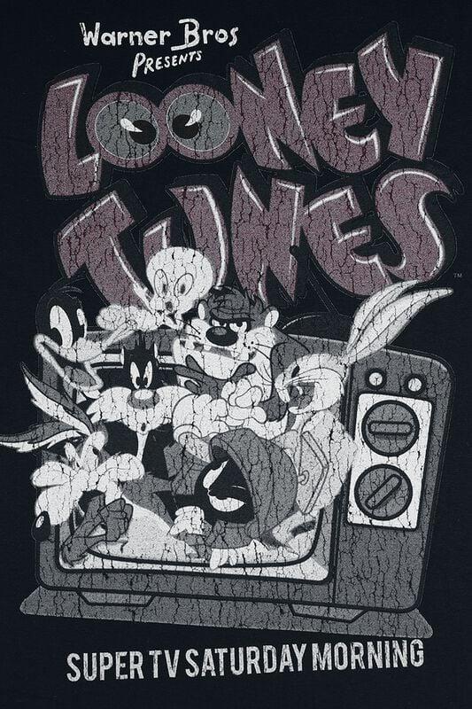 Gothicana By Emp "Super TV Saturday Morning" T-Shirt Black By Looney Tunes