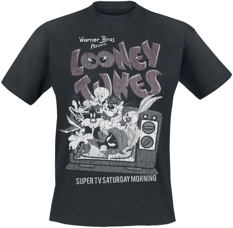 gothicana by emp "Super TV Saturday Morning" T-Shirt black by Looney Tunes