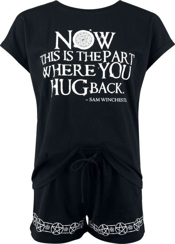 gothicana by emp "Supernatural" Pyjama black by Supernatural