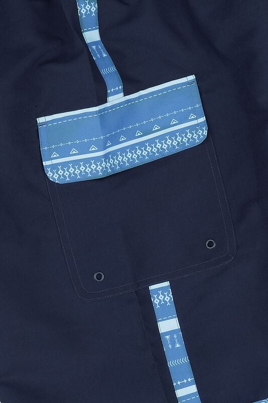 Gothicana By Emp "Swim Shorts With Graphic Design" Swim Shorts Dark Blue By RED By EMP