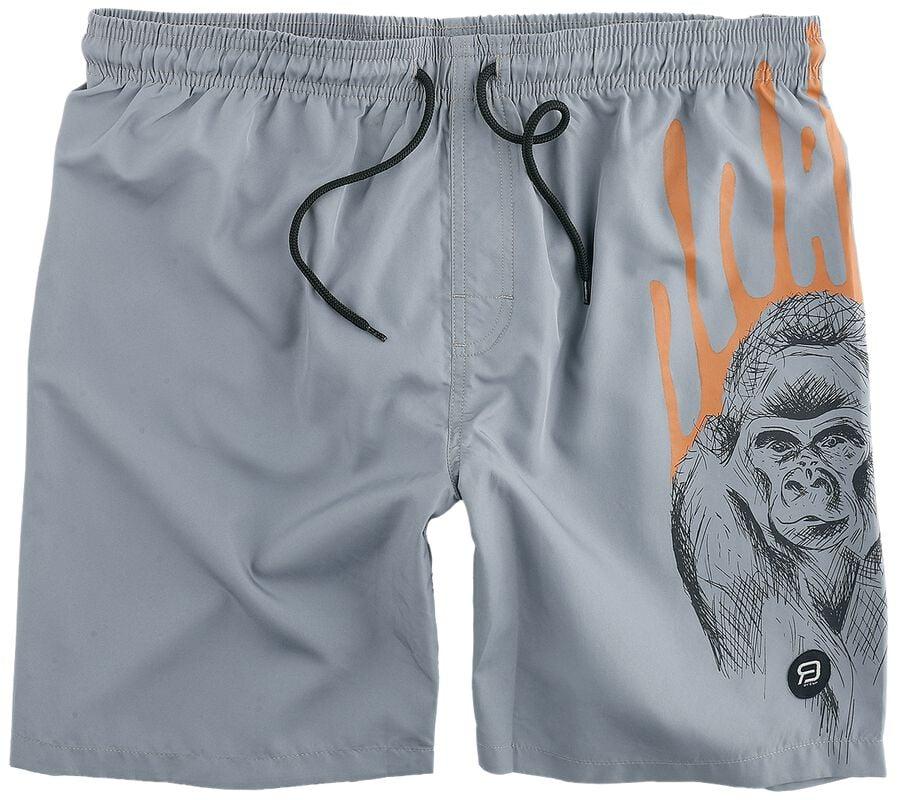 gothicana by emp "Swimshorts with Gorilla Print" Swim Shorts grey by RED by EMP