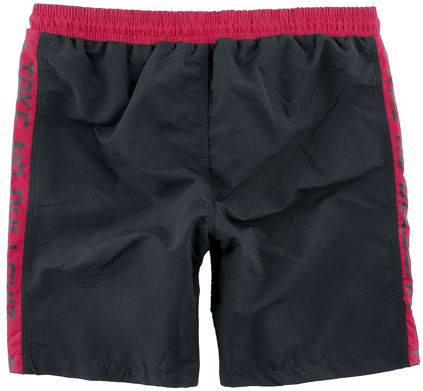 Gothicana By Emp "Swimshorts With Print" Swim Shorts Black By RED By EMP