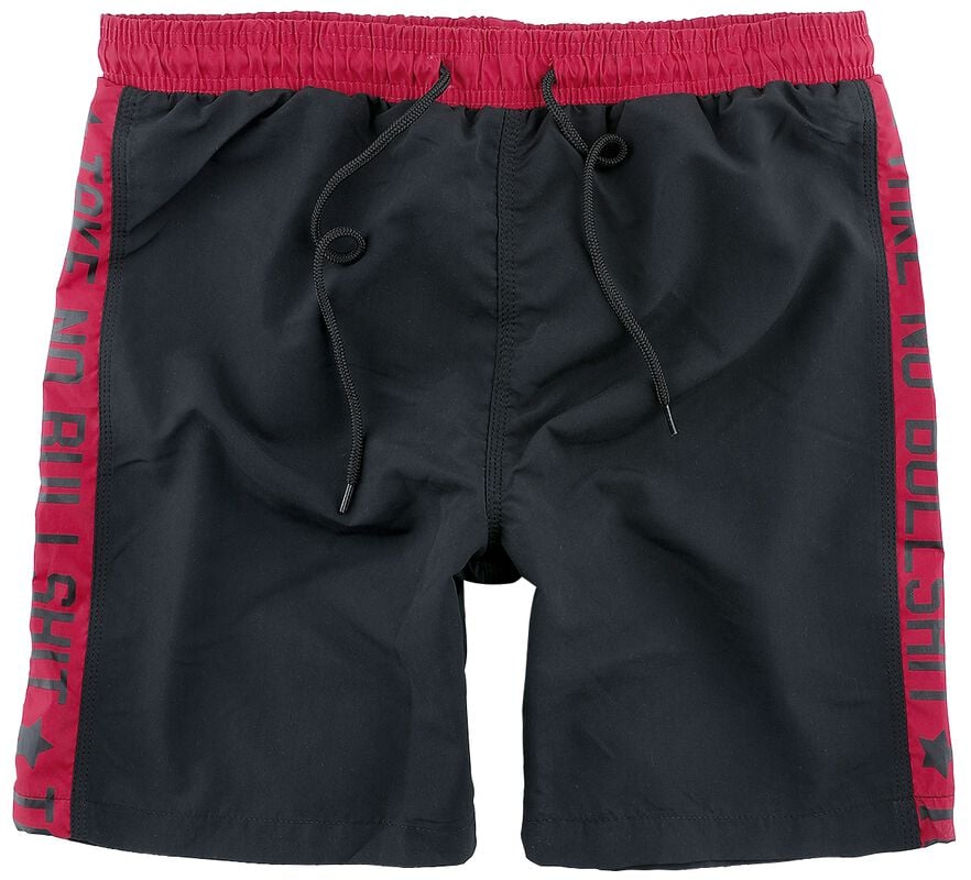 gothicana by emp "Swimshorts with Print" Swim Shorts black by RED by EMP