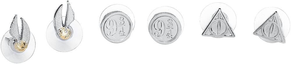 gothicana by emp "Symbols" Earring Set silver-coloured by Harry Potter