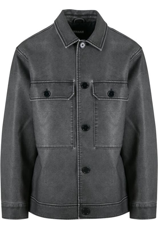 gothicana by emp "Synthetic Vintage Leather Shirt Jacket" Imitation Leather Jacket black by Urban Classics