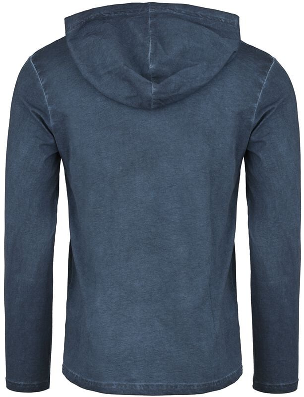 Gothicana By Emp "T-Shirt With EMP Vintage Print" Long-sleeve Shirt Blue By EMP Stage Collection
