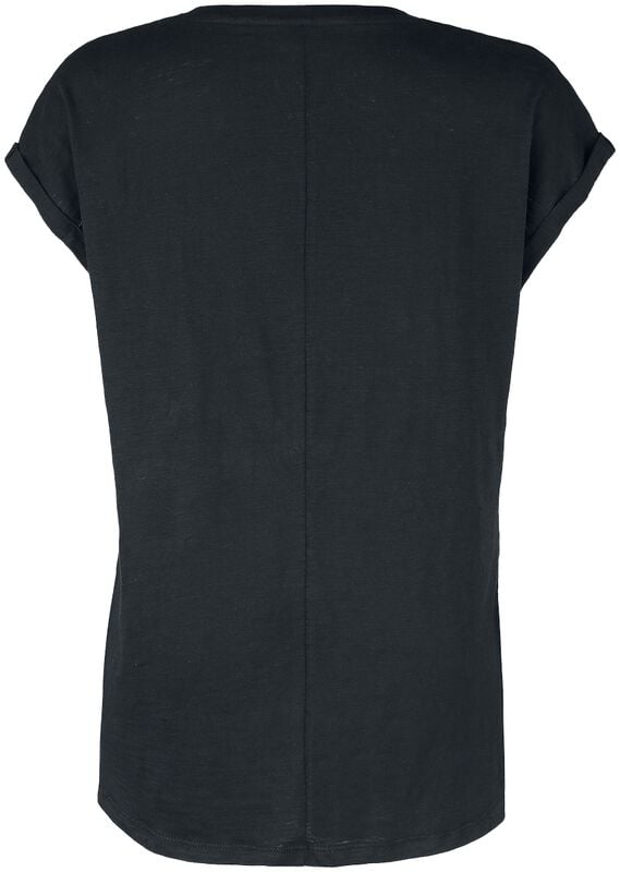 Gothicana By Emp "T-Shirt With Leopard-Print Rockhand" T-Shirt Black By EMP Stage Collection