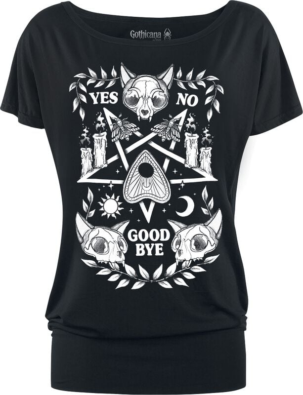 Gothicana By Emp "T-Shirt With Pentagram" T-Shirt Black By Gothicana By EMP