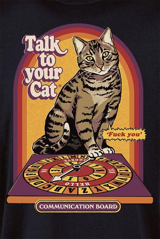 Gothicana By Emp "Talk To Your Cat" T-Shirt Black By Steven Rhodes