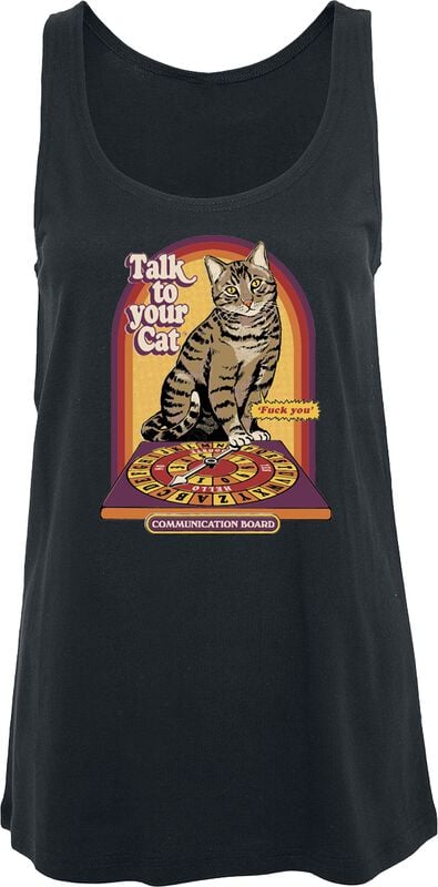 gothicana by emp "Talk To Your Cat" Top black by Steven Rhodes