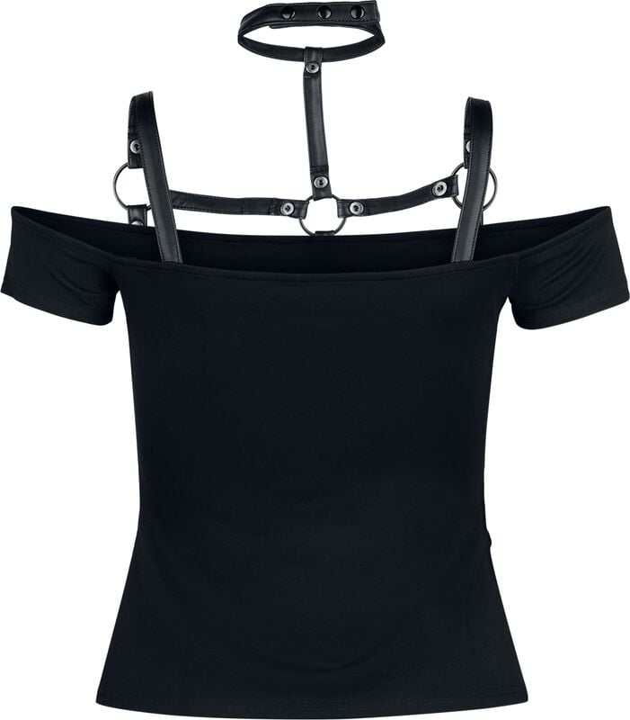 Gothicana By Emp "Tenebris Tribe Top" Top Black By KIHILIST By KILLSTAR