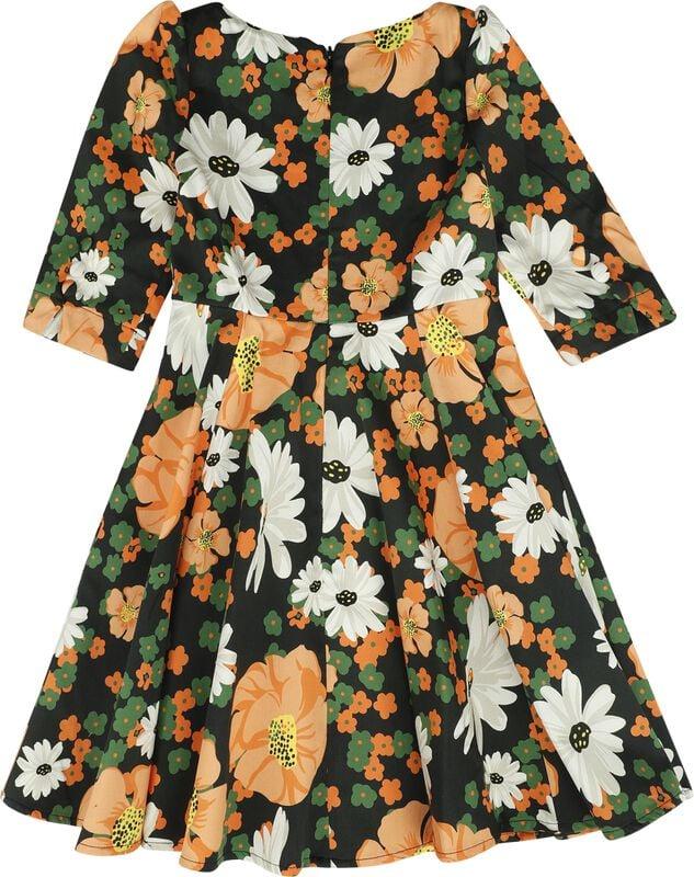 Gothicana By Emp "Tessa Floral Swing Dress" Dress Multicolour By H&R London