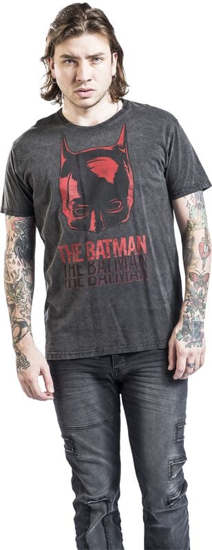 Gothicana By Emp "The Batman - Mask" T-Shirt Black By Batman