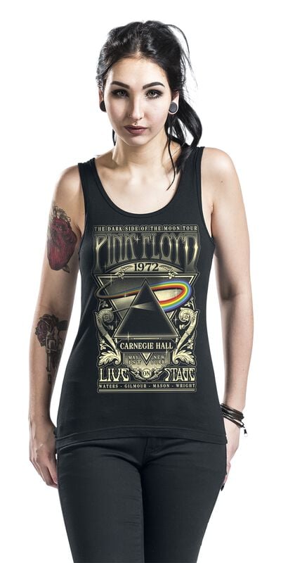 Gothicana By Emp "The Dark Side Of The Moon - Live On Stage 1972" Top Black By Pink Floyd