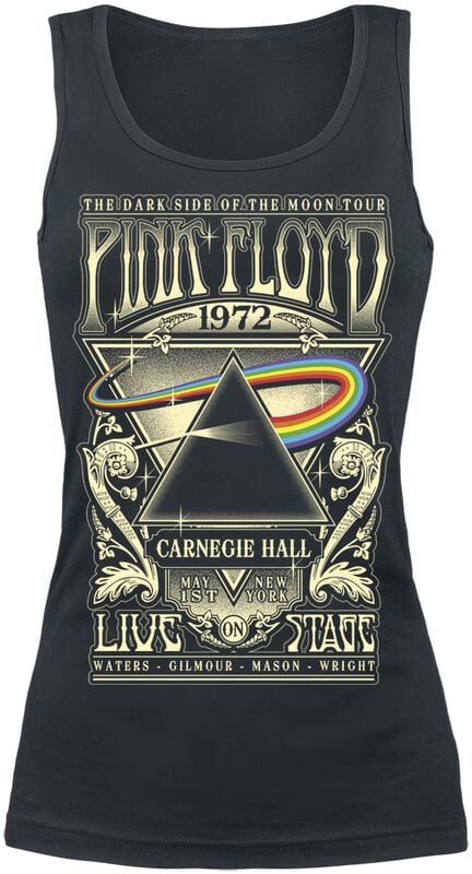 gothicana by emp "The Dark Side Of The Moon - Live On Stage 1972" Top black by Pink Floyd