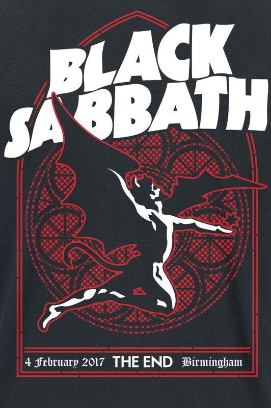 Gothicana By Emp "The End Church Window" T-Shirt Black By Black Sabbath