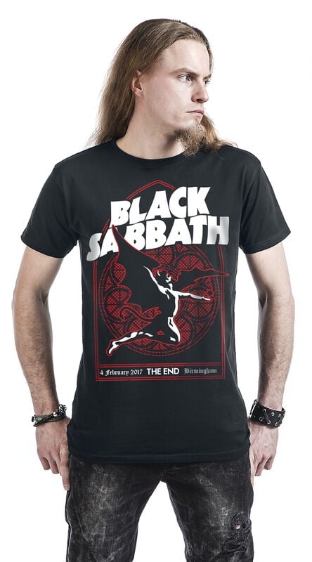 Gothicana By Emp "The End Church Window" T-Shirt Black By Black Sabbath
