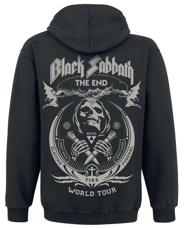 Gothicana By Emp "The End Grim Reaper" Hoodie Black By Black Sabbath
