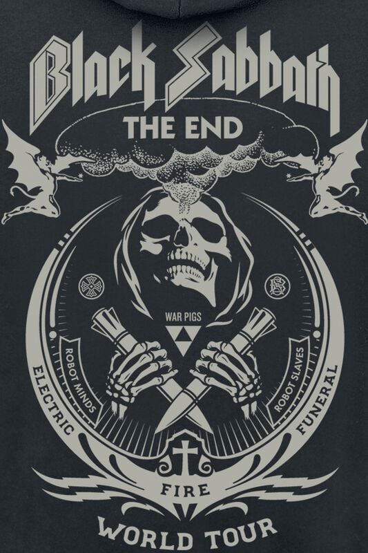 Gothicana By Emp "The End Grim Reaper" Hoodie Black By Black Sabbath