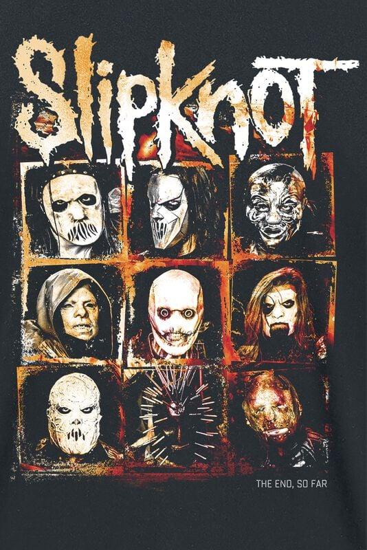 Gothicana By Emp "The End So Far Group Squares" T-Shirt Black By Slipknot